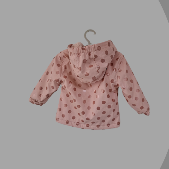 gefütterte Jacke rosa, Größe 80