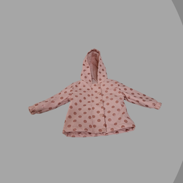 gefütterte Jacke rosa, Größe 80