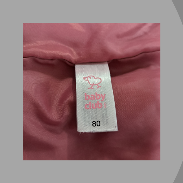 Steppjacke rose, Größe 80 von Baby Club (gebraucht)