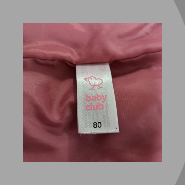 Steppjacke rose, Größe 80 von Baby Club