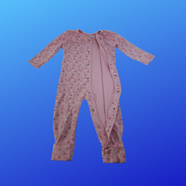 Baby Schlafanzug rosa, Größe 80 (gebraucht)