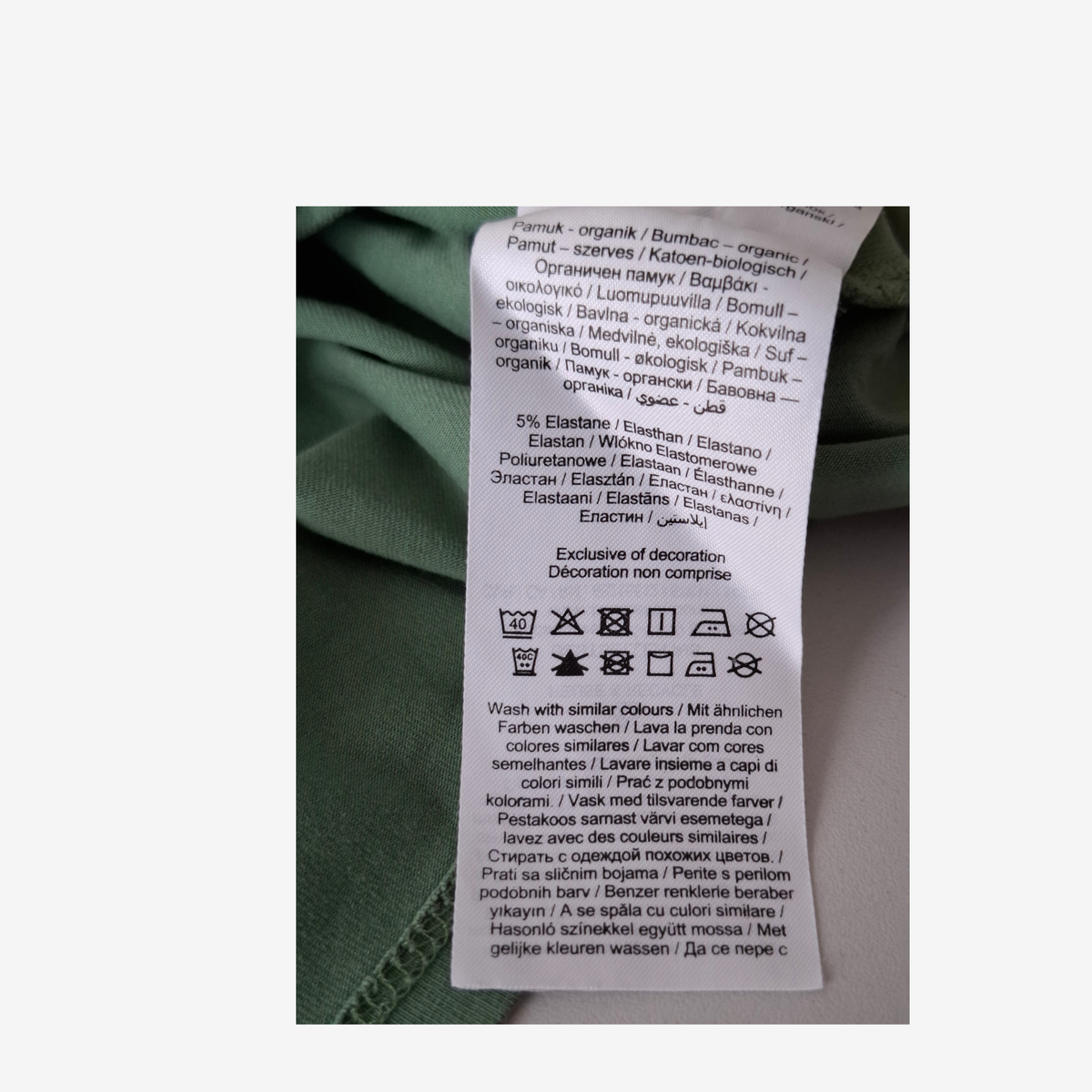 Basic Needs by Name it  langarm Shirt grün, Größe 110