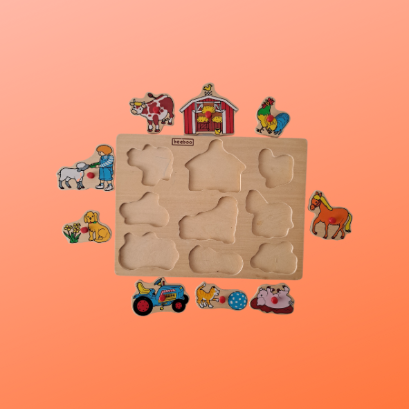 Beeboo Holzpuzzle Bauernhof (gebraucht)