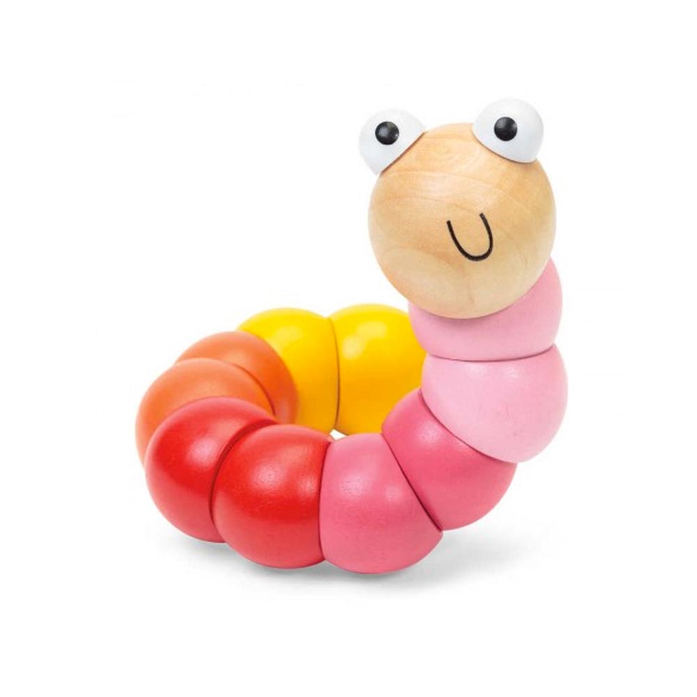 OBILO Bunter Biegewurm aus Holz