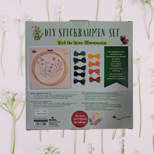 Blatt & Blüte DIY Stickrahmen-Set