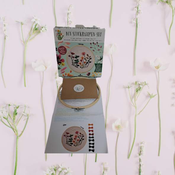Blatt & Blüte DIY Stickrahmen-Set