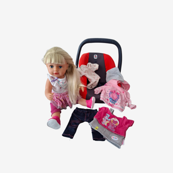 Chic 2000 Puppentrage mit Zapf Creation Puppe 245YRO1   820/04   44 cm
