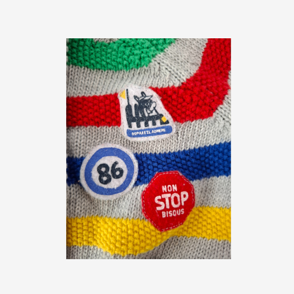 Du Pareil au Même, Strickjacke mit           langem Arm, Größe 59