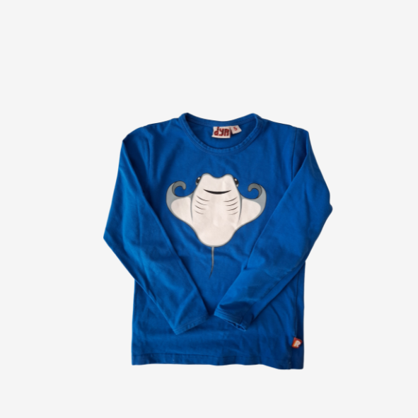 DYR Danefae Shirt langarm mit Rochen Aufdruck 5 Jahre