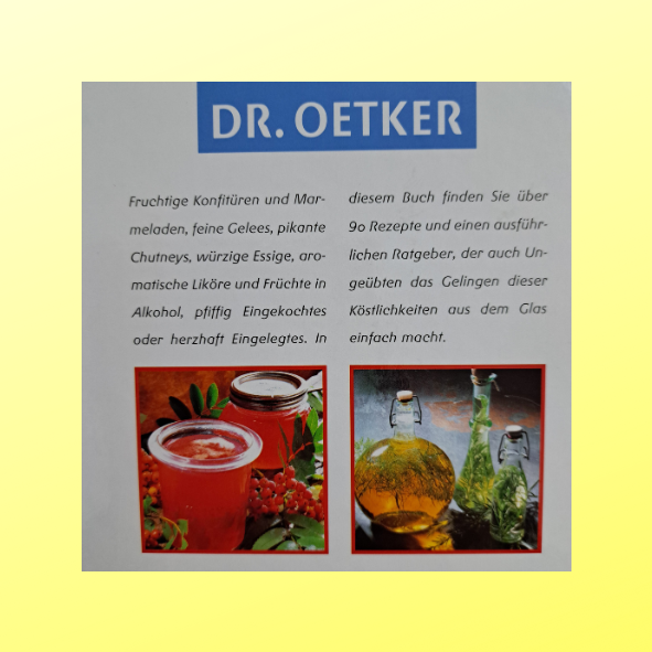Dr. Oetker Einmachen süß und pikant (gebraucht)
