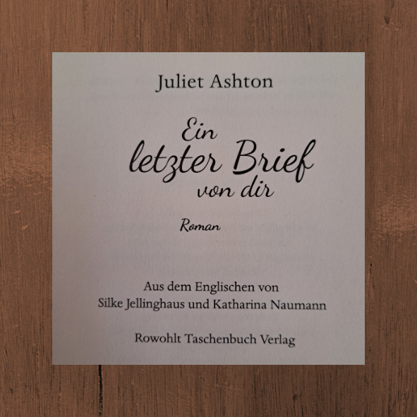 Ein letzter Brief von dir