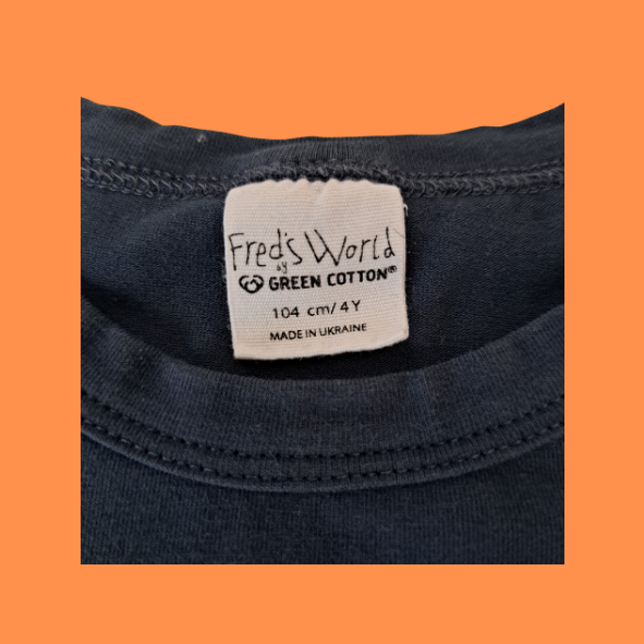 Fred´s World langarm Shirt blau, Größe 104