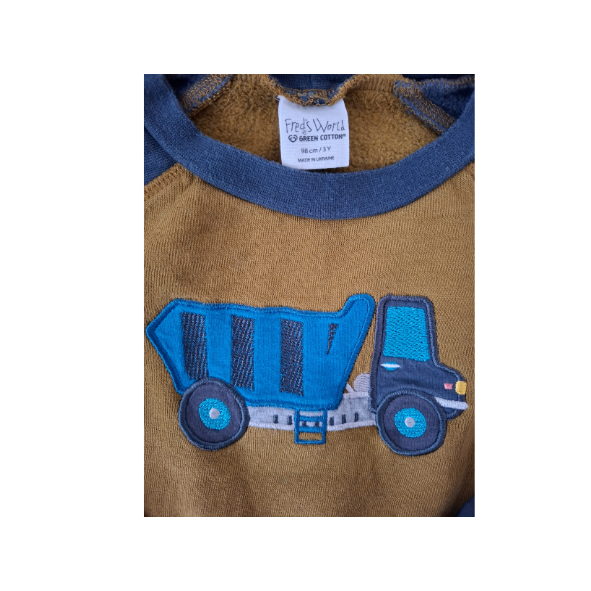 Fred´s World Sweatshirt mit LKW-Motiv, Größe 98