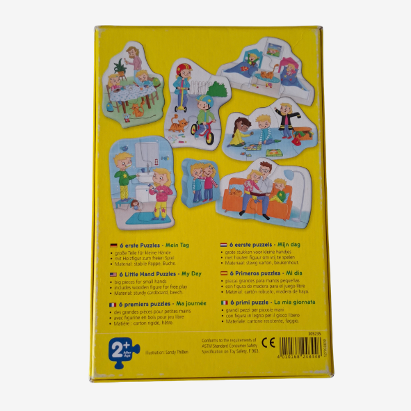 HABA 6 erste Puzzles + Holzfigur Mein Tag