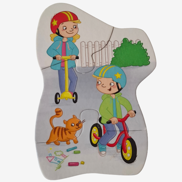 HABA 6 erste Puzzles + Holzfigur Mein Tag