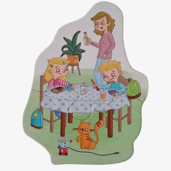 HABA 6 erste Puzzles + Holzfigur Mein Tag