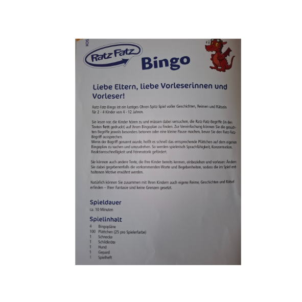 HABA Ratz Fatz Bingo