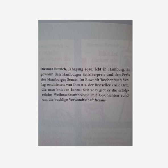 Dittmar Bitterich Hol die Oma von der Bowle weg!