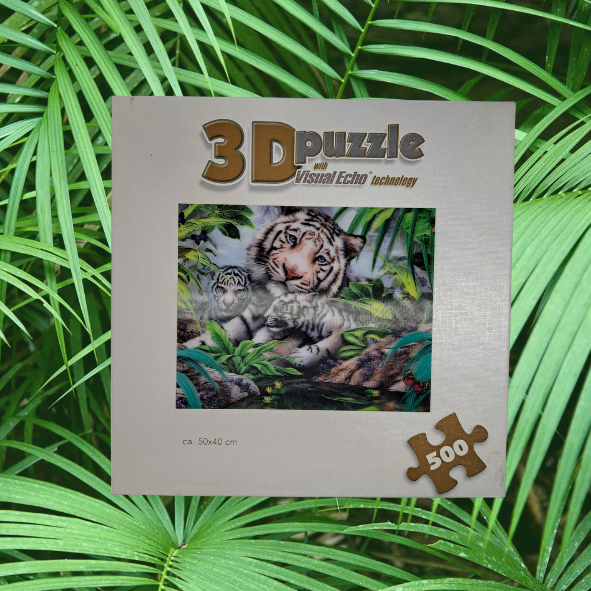 Howard Robinson 3 D Puzzle with Visual Echo weißer Tiger (gebraucht)