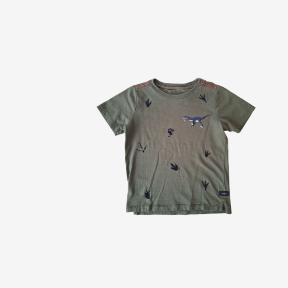 Joules kurzarm Shirt grün, Größe 116