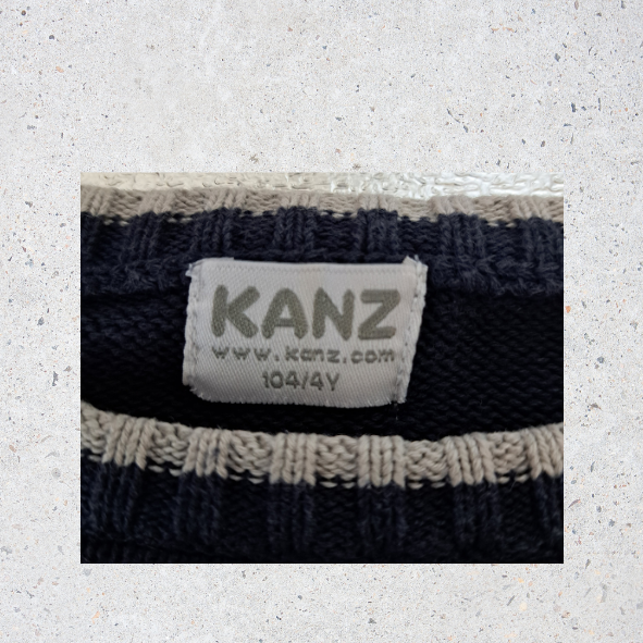 Kanz Pullover dunkelblau, Größe 104 (gebraucht)