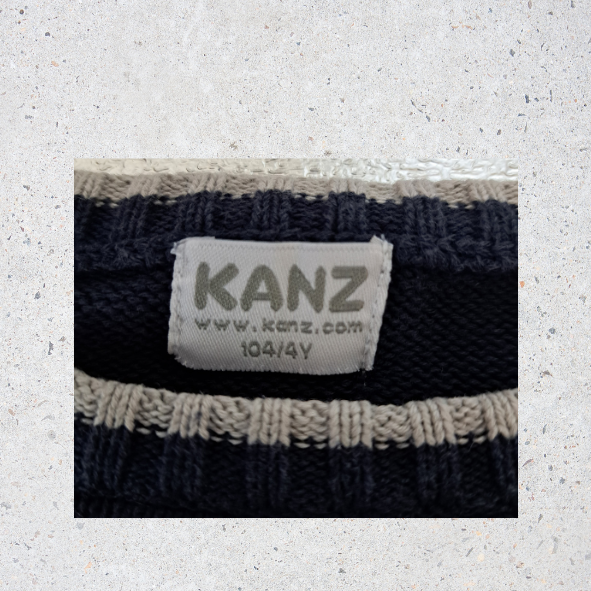 Kanz Pullover dunkelblau, Größe 104