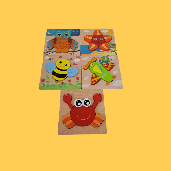 Holz Puzzle 5 teilig