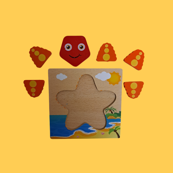 Holz Puzzle 5 teilig