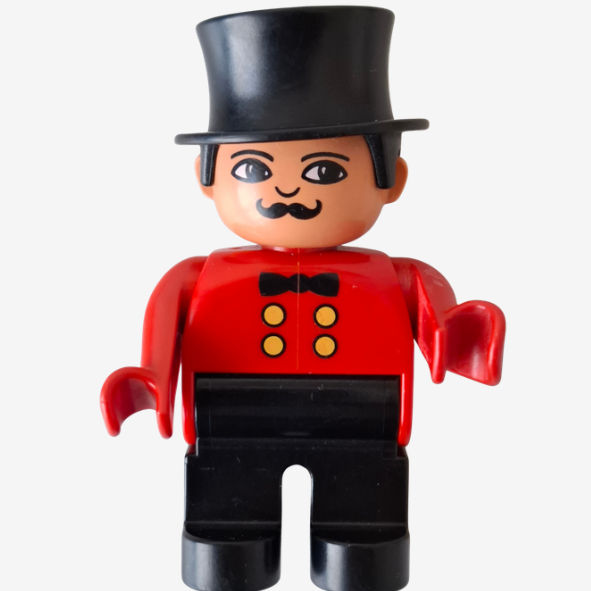 Lego Duplo Zirkusdirektor mit Zylinder
