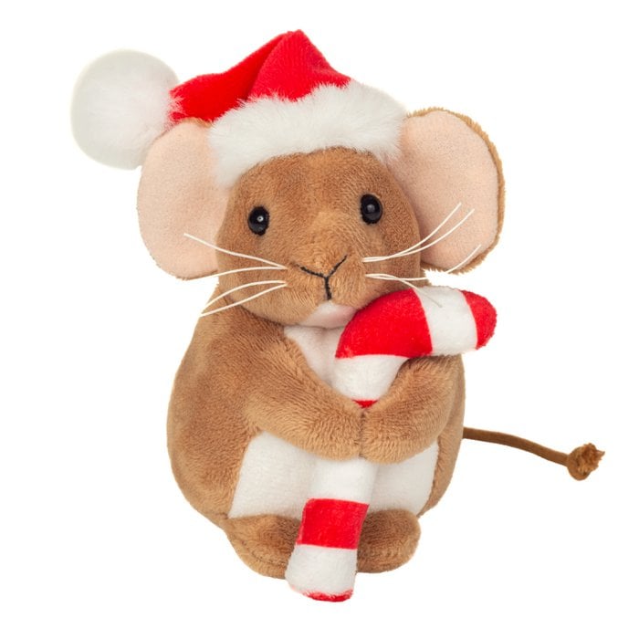 Teddy Hermann Weihnachtsmaus mit Zuckerstange