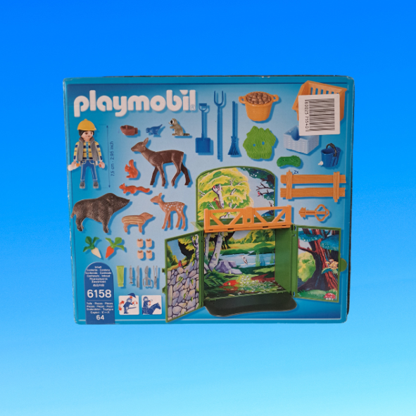 Playmobil 6158 Aufklapp-Spielbox Waldtierfütterung (gebraucht)