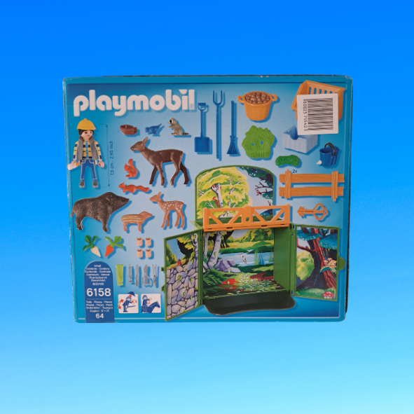 Playmobil 6158 Aufklapp-Spielbox Waldtierfütterung