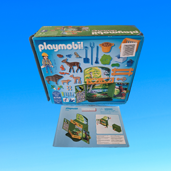 Playmobil 6158 Aufklapp-Spielbox Waldtierfütterung (gebraucht)