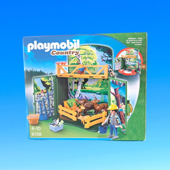 Playmobil 6158 Aufklapp-Spielbox Waldtierfütterung