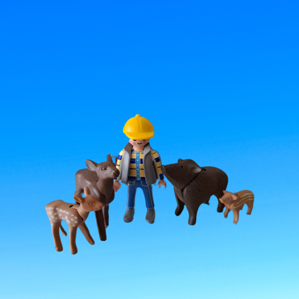 Playmobil 6158 Aufklapp-Spielbox Waldtierfütterung