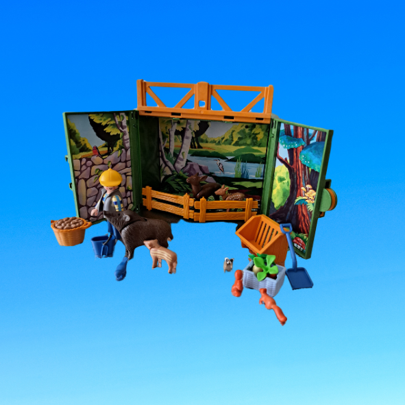 Playmobil 6158 Aufklapp-Spielbox Waldtierfütterung