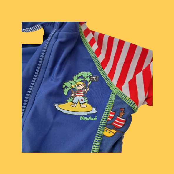 Playshoes Schwimmanzug mit Pirateninsel Größe 74/80