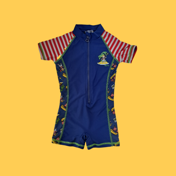 Playshoes Schwimmanzug mit Pirateninsel Größe 74/80