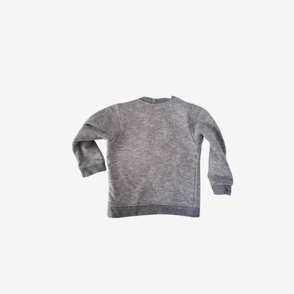 Salt and Pepper langarm Sweatshirt grau mit Monster, Größe 80