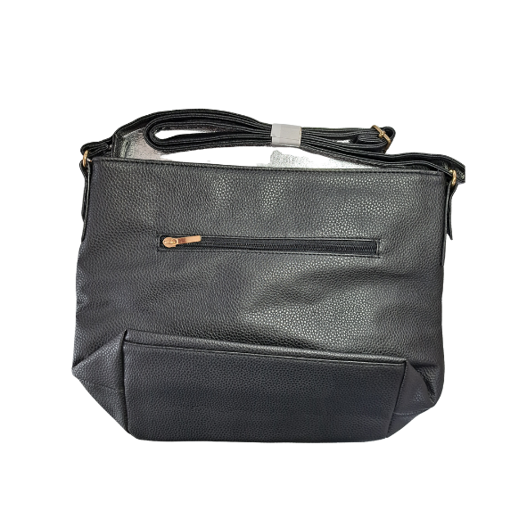 Shopper grau, schwarz, silber