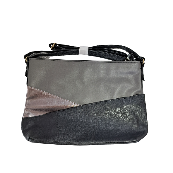 Shopper grau, schwarz, silber