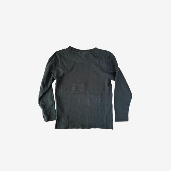 Someone langarm Shirt dunkelgrün, Größe 110
