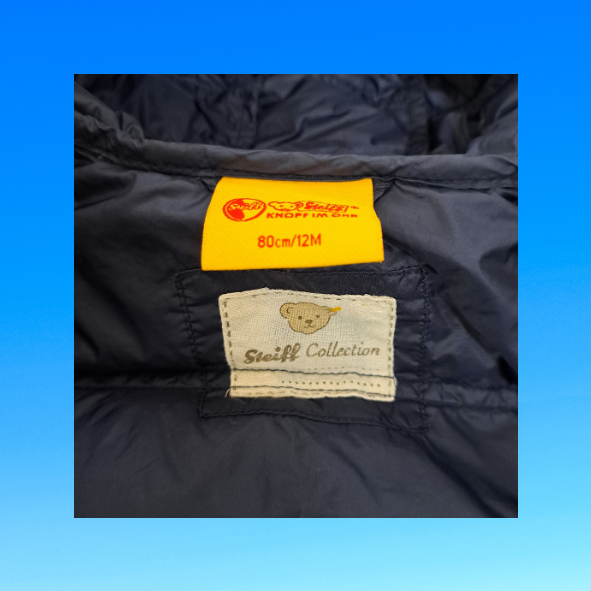 Steiff Funktionsjacke mit Kapuze dunkelblau, Größe 80