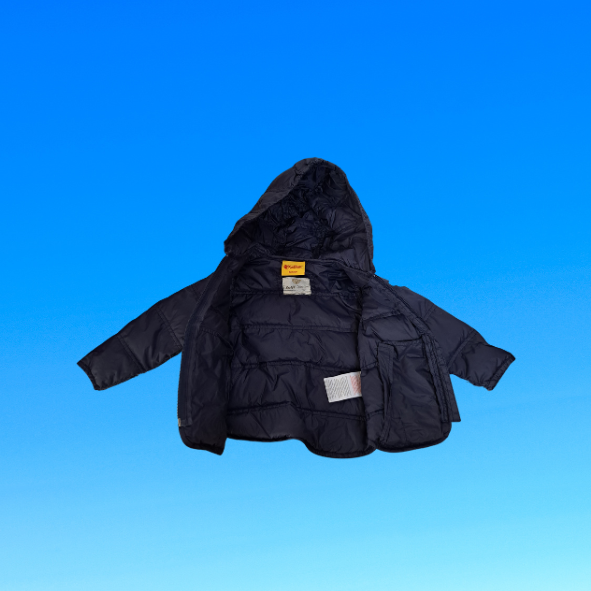 Steiff Funktionsjacke mit Kapuze dunkelblau, Größe 80