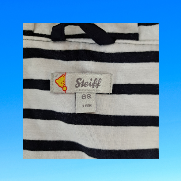 Steiff Funktionsjacke mit Kapuze dunkelblau, Größe 68