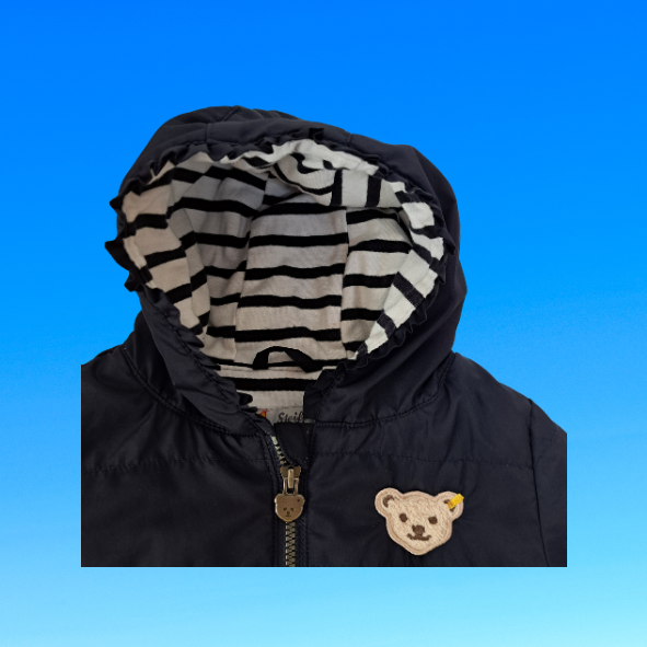 Steiff Funktionsjacke mit Kapuze dunkelblau, Größe 68