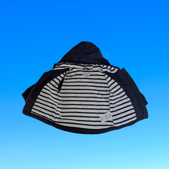 Steiff Funktionsjacke mit Kapuze dunkelblau, Größe 68