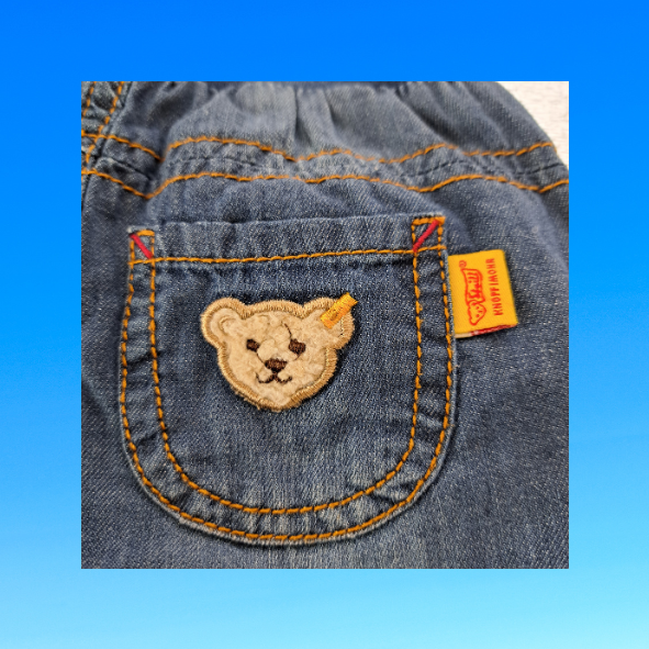 Steiff Jeanshose blau, Größe 62/3 M