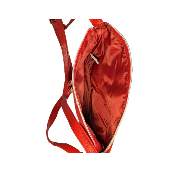 Handtasche rot mit Geldbörse