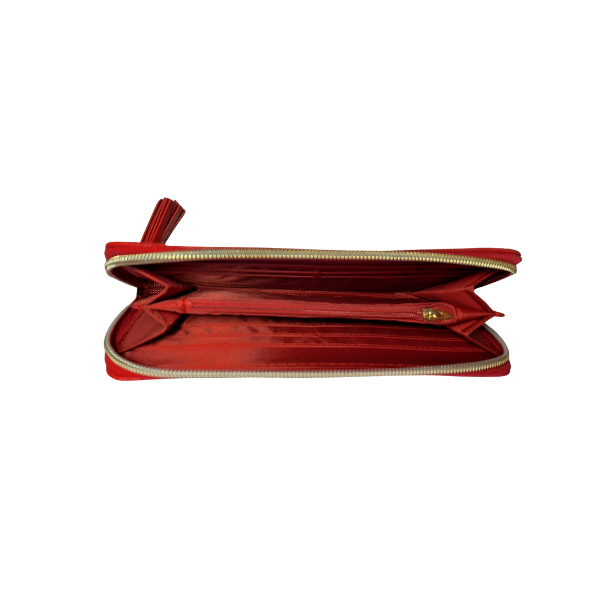 Handtasche rot mit Geldbörse